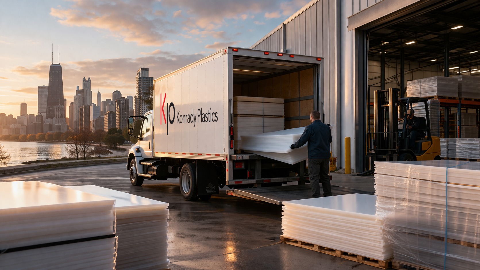 konrady-delivery-truck-loading-plastic-sheet